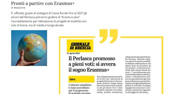 Accreditamento Erasmus+ per gli Istituti Perlasca e Guetti 