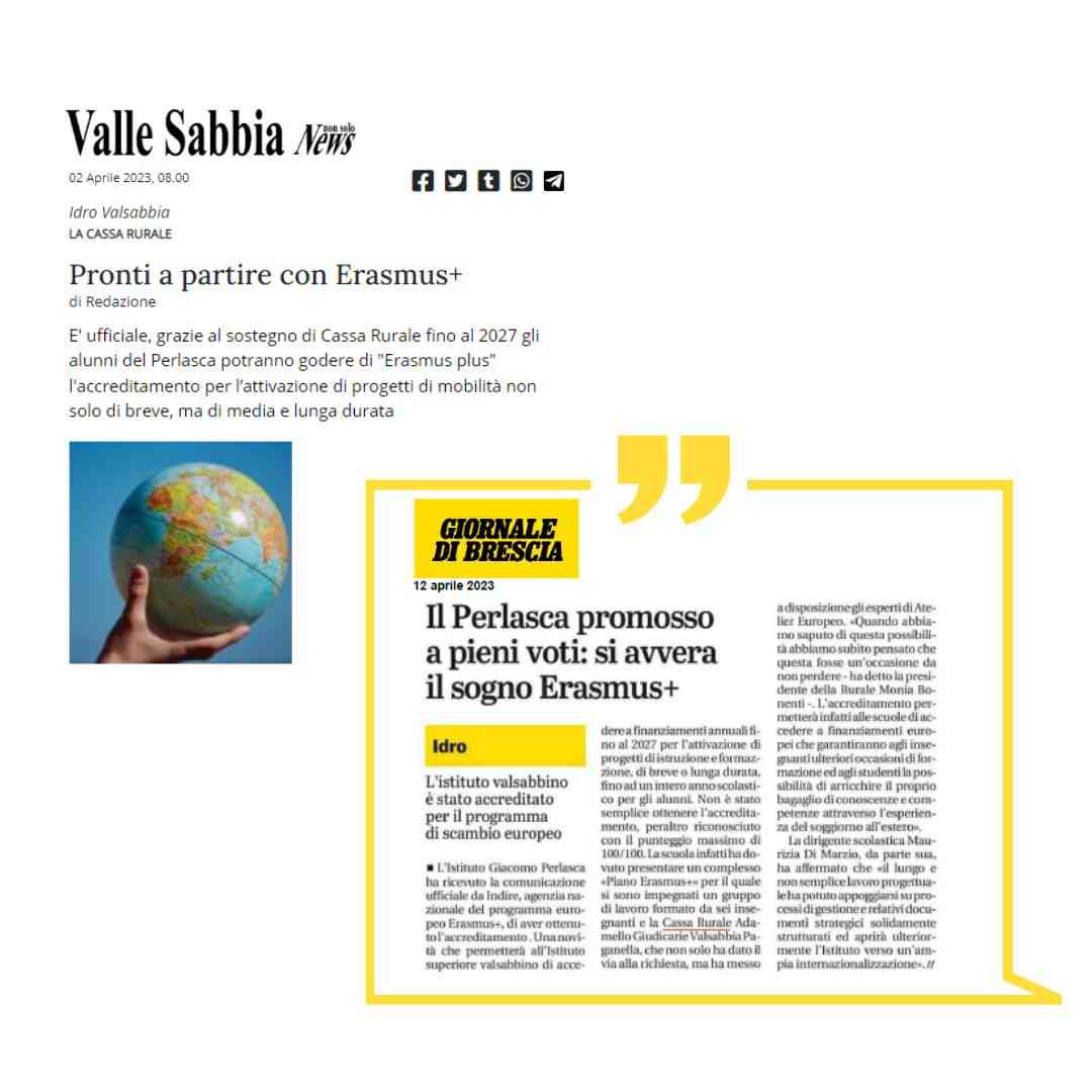 Accreditamento Erasmus Perlasca