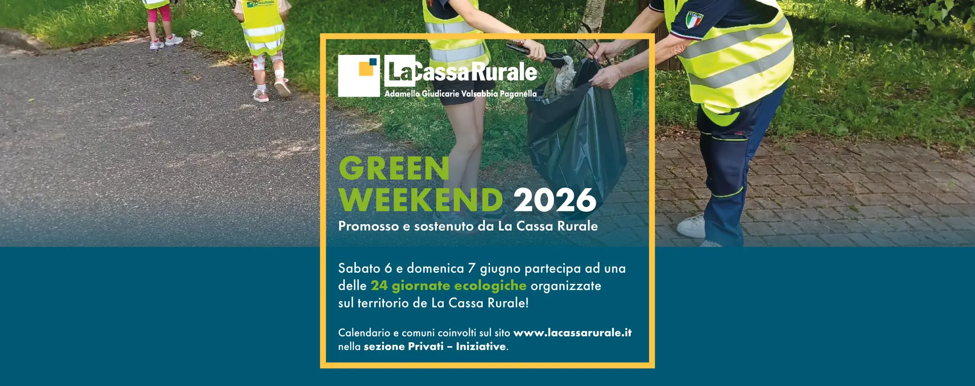 Partecipa ad una delle 24 giornate ecologiche sul territorio! 