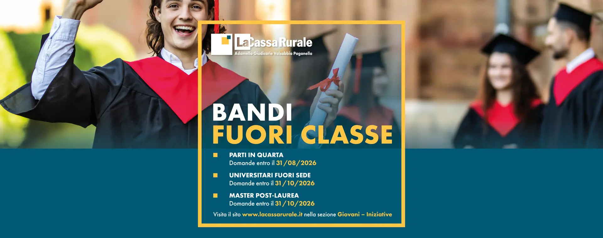 Borse di studio per giovani soci e figli di soci con meno di 20 a